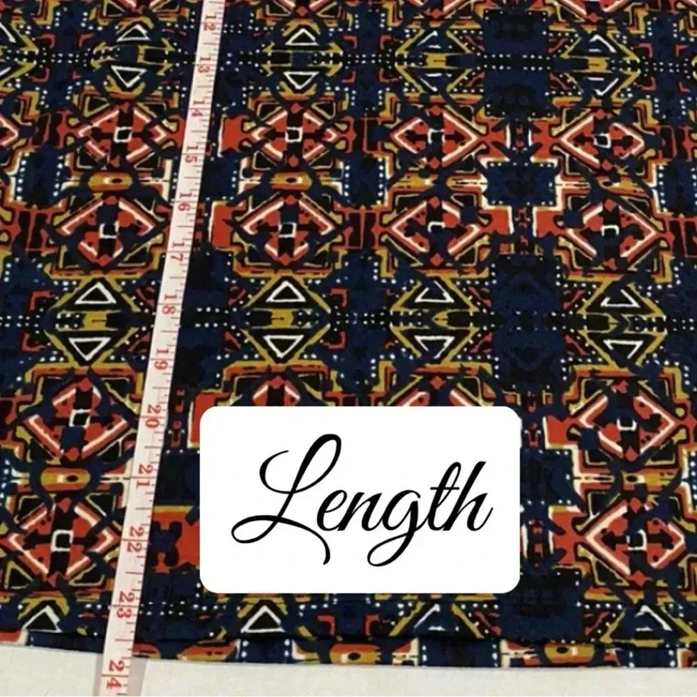 LuLaRoe Cassie Geometric Skirt Size Small Pull On Stretchy Pencil Skirt NWT - Picture 6 of 7